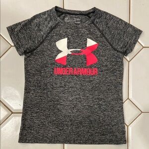 Under Armour Gray and Pink Short Sleeve Tee